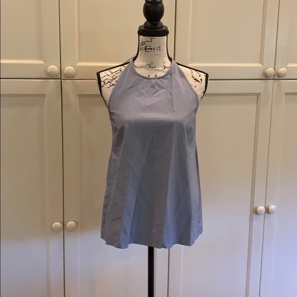 Theory ONDREA R  soft seersucker blouse size Lg - Picture 1 of 6